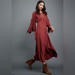 Free people witchy dress with bells